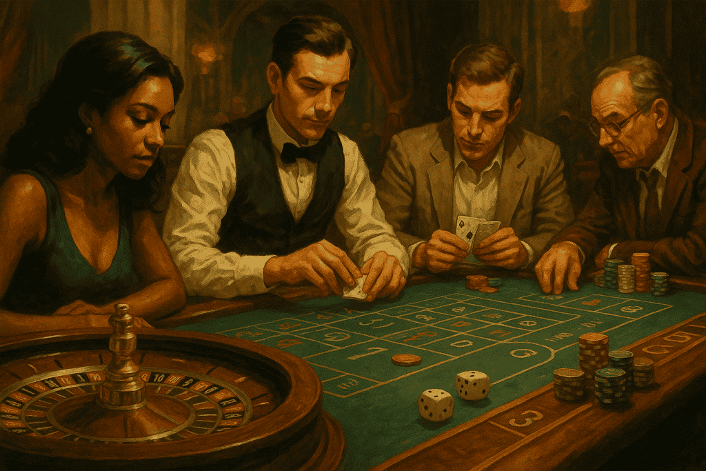 Juegos de mesa (ruleta, blackjack, dados, baccarat)